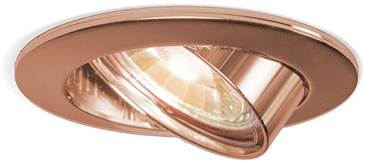 QAZQA Inteligentny punkt wpuszczany miedziany  przechylany  w tym Wifi GU10 - Edu