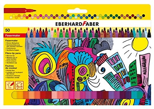 Eberhard Faber 551150  mazaków etui z kartonu z cienką końcówką, 50er 551150