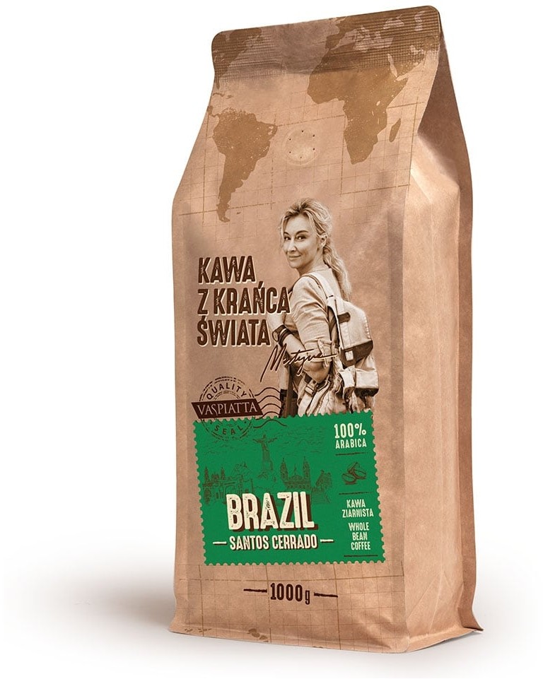 Vaspiatta Kawa z Krańca Świata Brazil Santos Cerrado 1kg VAS.Z.KRA.BRA.1