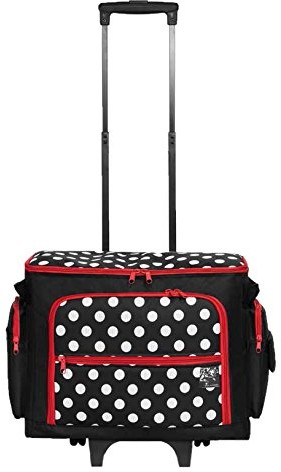 Prym maszyna do szycia Trolley Polka Dots, czarny/czerwony/biały 612630