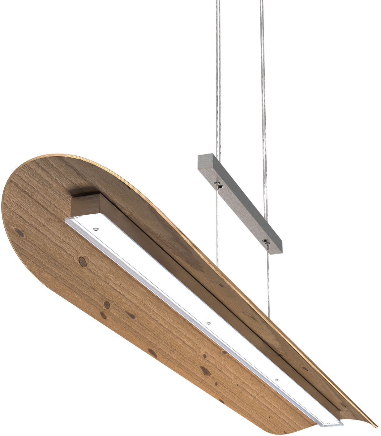 ELOBRA Lampa wisząca LED Colombia XL, dąb sękaty