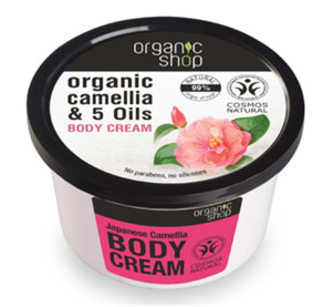 Organic Shop Organic Camellia & 5 Oils Body Cream krem do ciała Japońska Kamelia 250ml 47640-uniw