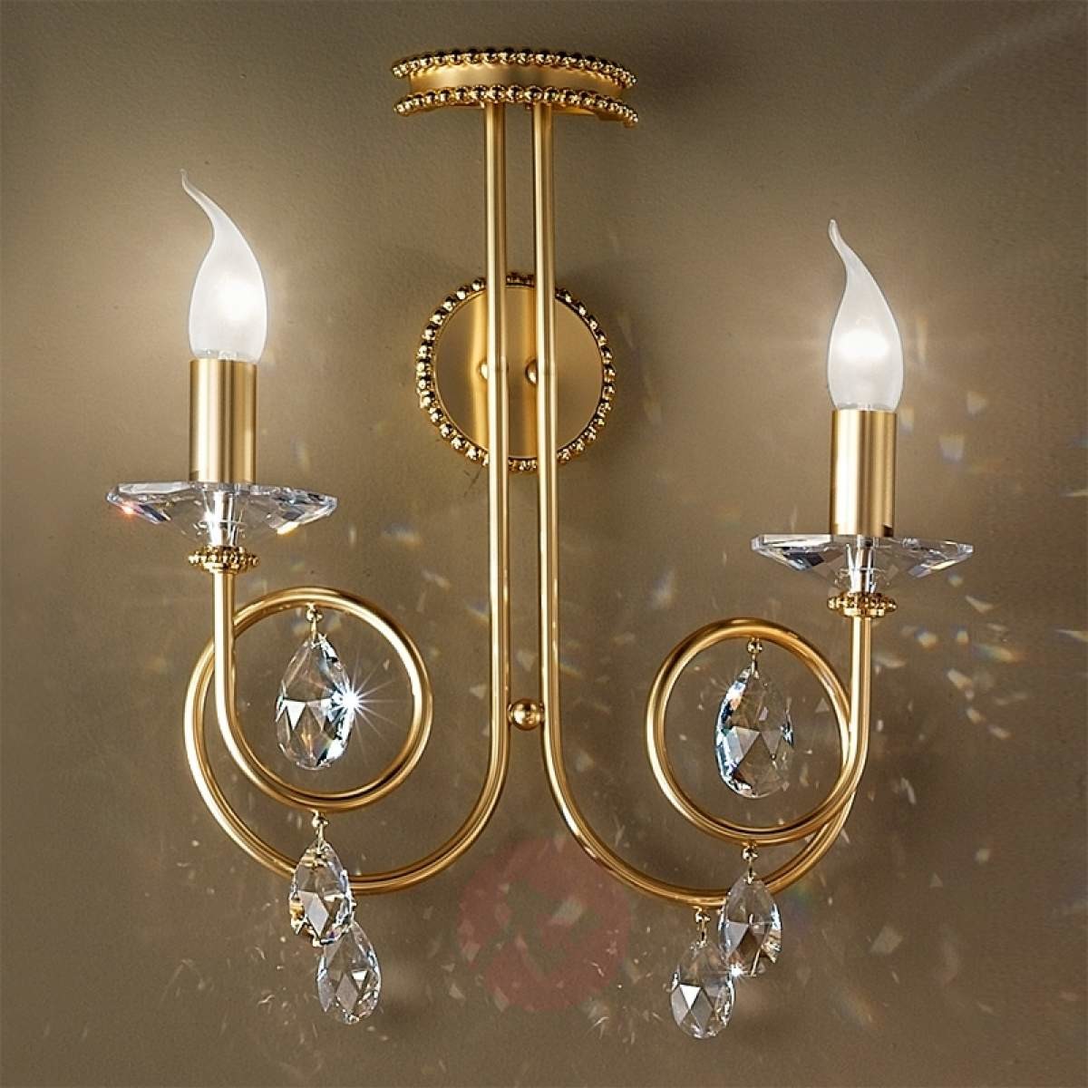 Lampa ścienna VIOLETTA 2-punktowa, złoty