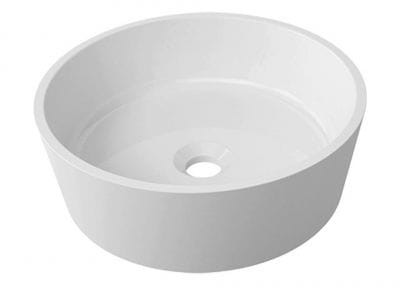 Omnires Marble+ umywalka 38 cm nablatowa biała BariUNBP BariUNBP