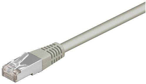 Wentronic CAT 5 FTP; CAT 5e Netzwerkkabel; 2 X RJ45 wtyczka foliengeschirmt [SC], szary 4040849501999