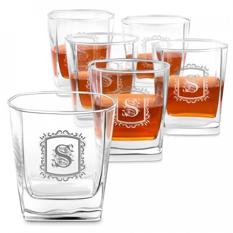 Murrano Szklanki grawerowane do whisky x6 komplet dla niej dla niego 6xSZC-011