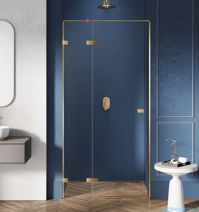 NEW TRENDY Avexa Gold drzwi wnękowe 80x200 cm przejrzyste lewa EXK-1714 |