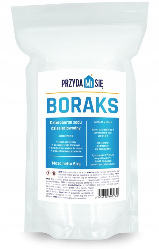 BioLife Boraks Borax 10-wodny 99,99 czystości 5 Kg