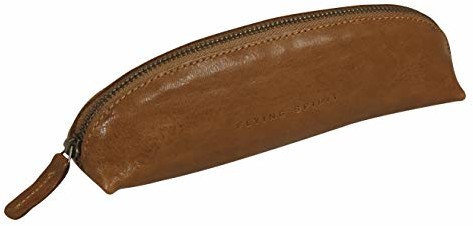 Clairefontaine 106512C piórnik (Flying Spirit ze skóry, w kształcie trapezu, 18 x 4,5 x 5,5 cm) 1 sztuka koniak 106512C