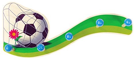 Hess drewnianych zabawek 30300 garderoba piłka nożna z drewna, około 35 x 17 cm