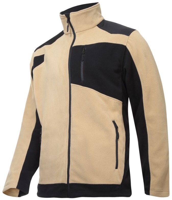 LAHTI PRO Bluza Polarowa ze Wzmocnieniami Beżowo-Czarna S L4011901 25650