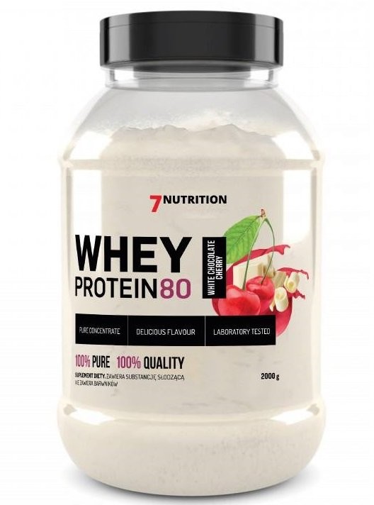 7Nutrition 7 Nutrition Odżywka białkowa Whey Protein 80 2000g Smaki Ciasteczko (5907222544396)