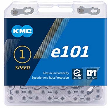 KMC Łańcuch rowerowy  e101 EPT przekładnia piasta 1/2 x 1/8', szeroki, 112 ogniw (1 sztuka)