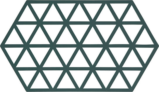 Podstawka Zone Denmark pod gorące naczynia Triangles 24 cm ciemnozielona 330315