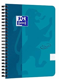 OXFORD Collegeblock Touch morski niebieski zestaw 5 szt. w kratkę 5 mm 140 stron 90 g notatnik blok szkolny blok 400104100