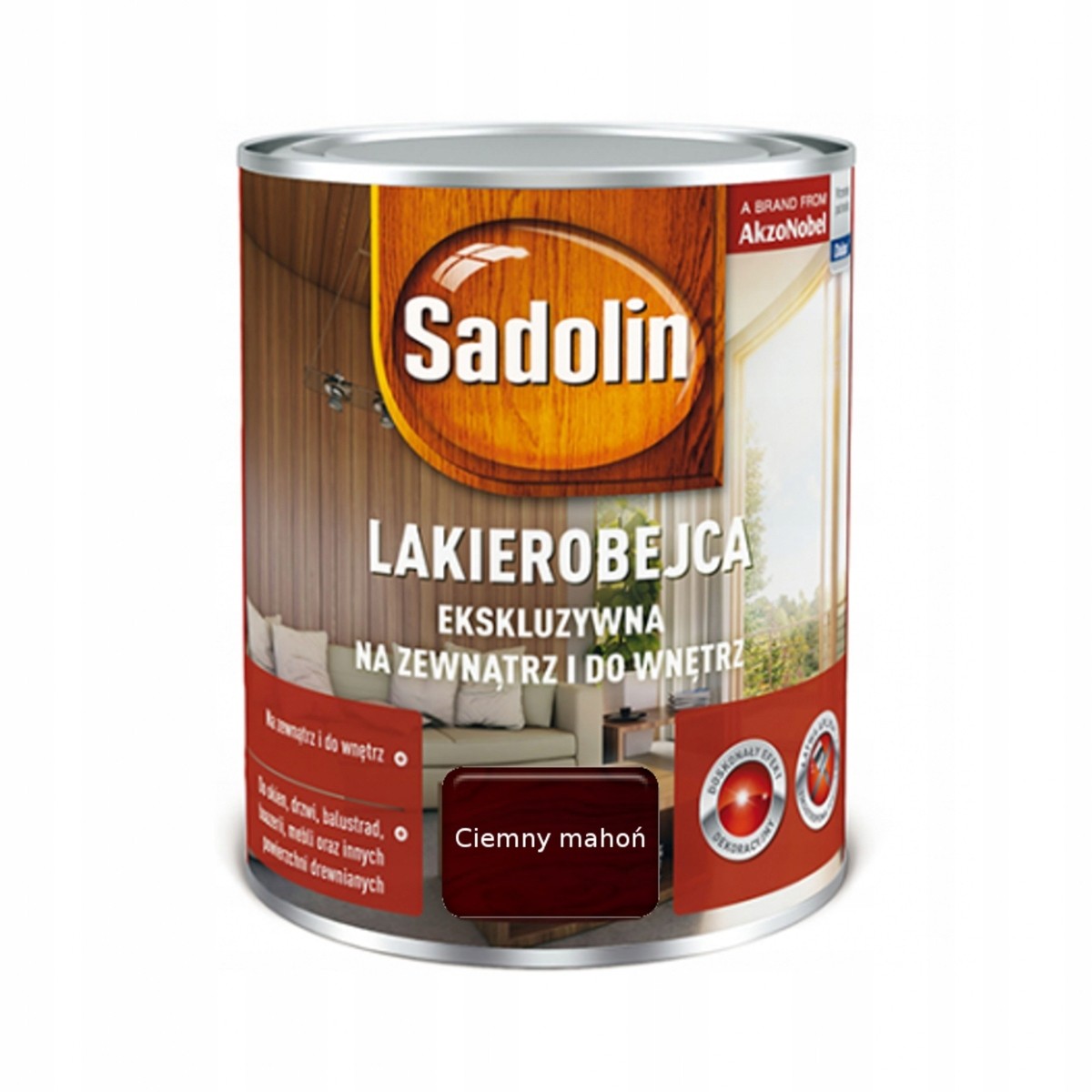 Sadolin Ekskluzywna lakierobejca 2,5L Mahoń Ciemny