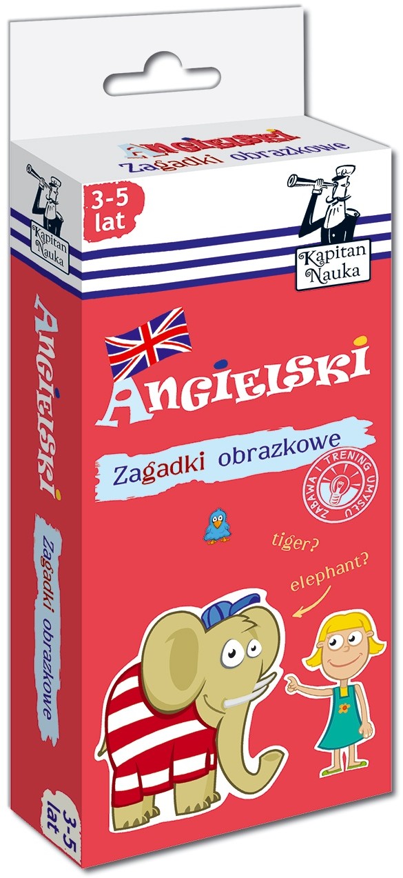 Kapitan Nauka - Zagadki obrazkowe - Angielski 3-5 lat 20159