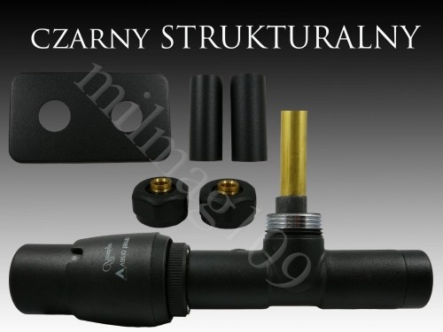 Mera Term Zawór termostatyczny kątowy z rurką zanurzeniową UNICO All In One lewy CZARNY MAT STR. APUGS0214CFK/L_20201229155551