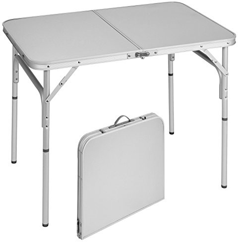 Brunner aluminiowy Składany stół walizkowy stół kempingowy 120 x 62 x 70 cm bayla 4 0406042N
