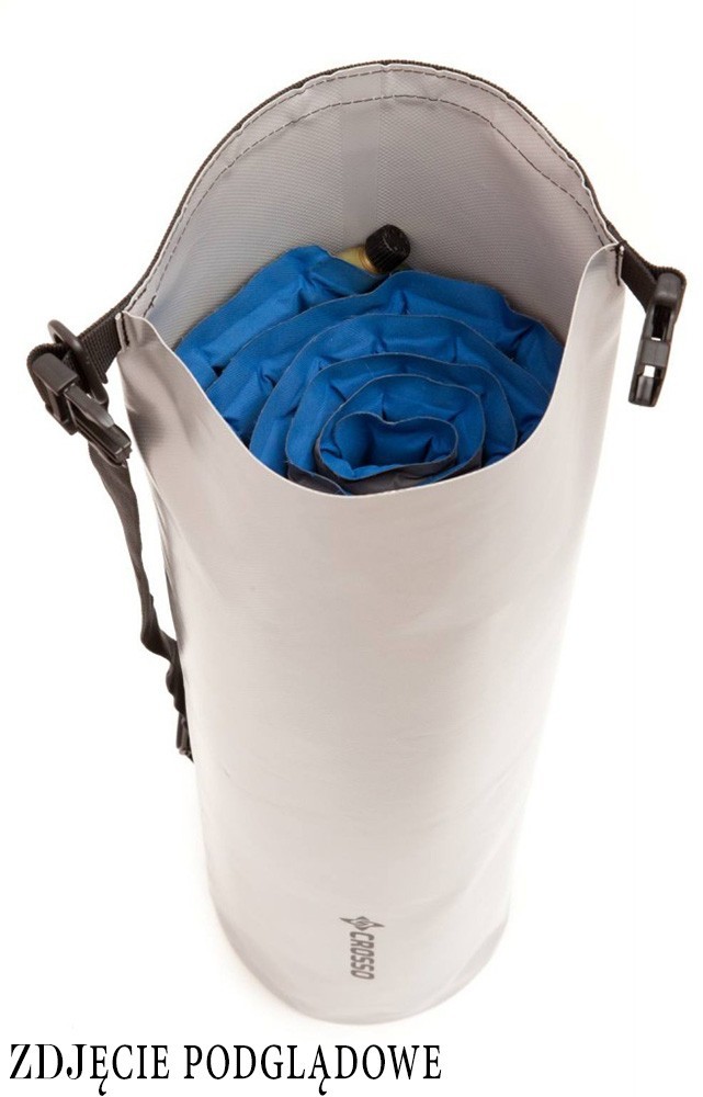 Crosso Sakwa WÓR transportowy na bagażnik DRY BAG 60L srebrny (S0519)