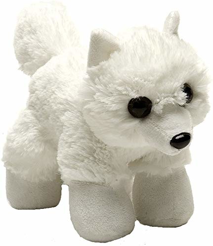 Wild Republic 16224, Arctic Fox Hug'ems pluszowy, przytulanka miękka zabawka, 18 cm 14867