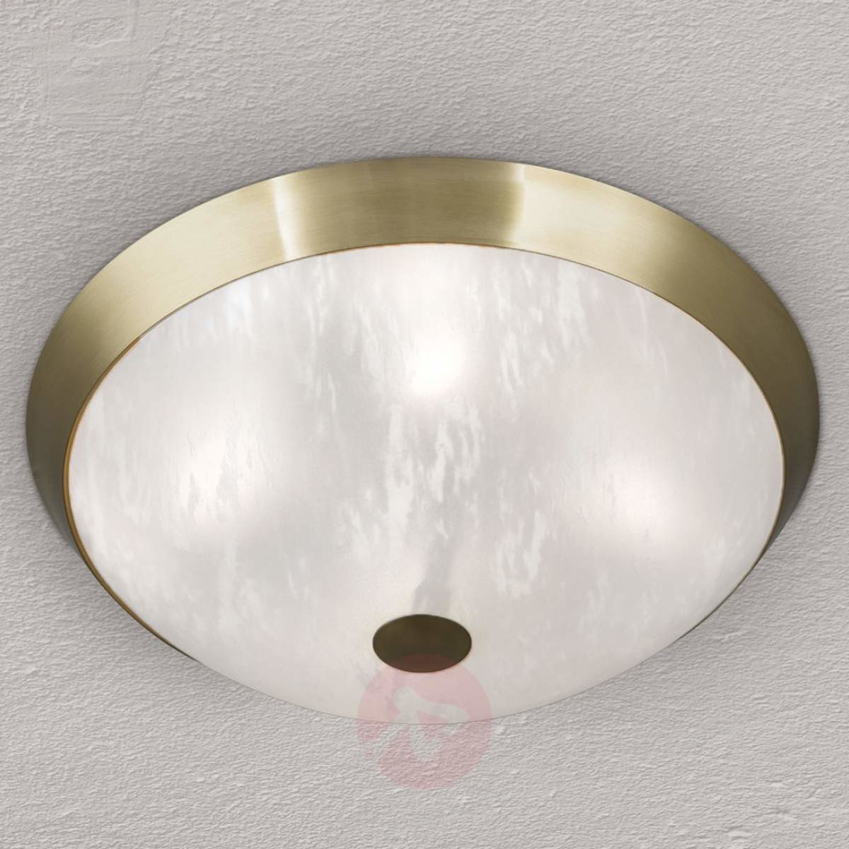 Lampa sufitowa Jaya ze szklanym kloszem, 42 cm