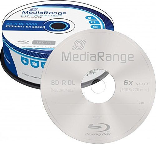 MediaRange BD-R DL 50 GB Blu-ray Rolka 25szt MR508