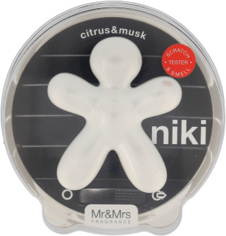 Mr&Mrs Fragrance Fragrance Niki Citrus & Musk zapach samochodowy Do napełnienia 1 szt unisex