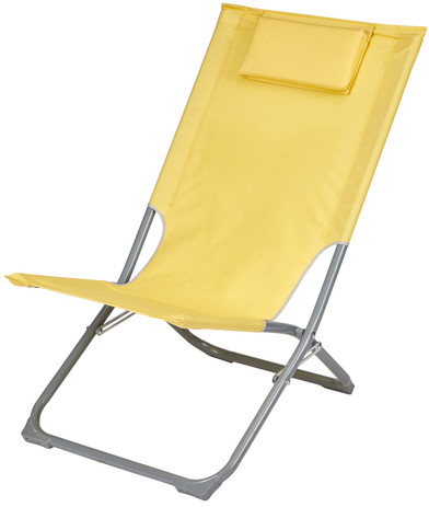 Leżak plażowy Curacao złoty ATG502906G