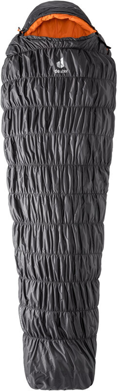 Deuter Exosphere 0° SL Sleeping Bag Women, szary/pomarańczowy Right Zipper 2021 Śpiwory syntetyczne