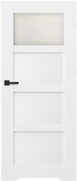Drzwi z podcięciem Connemara 80 prawe kredowo-białe SBI003080