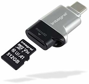Integral Zintegrowany czytnik kart micro SD USB3.0/USB C typu C OTG adapter karty pamięci do Micro SD, microSDHC, microSDXC INCRUSB3.0CMSD