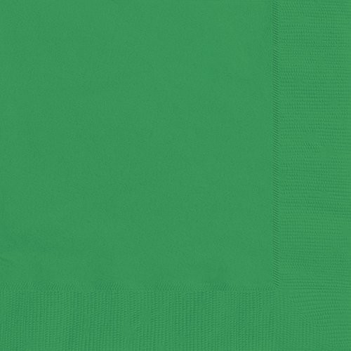 Unique Party Supplies Serwetki papierowe, 16,5 cm, zielony szmaragdowy 31852
