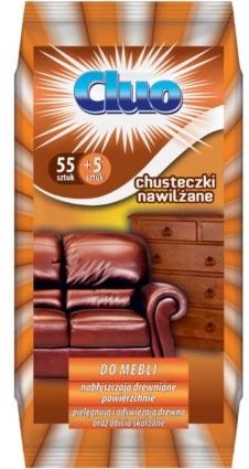 Cluo Cluo chusteczki nawilżane do mebli 60szt