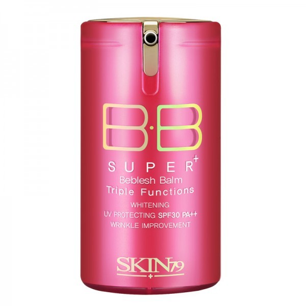 Skin79  Super Plus Beblesh Balm Triple Functions SPF30 Krem BB dla cery przebarwionej tłustej Hot Pink 40g