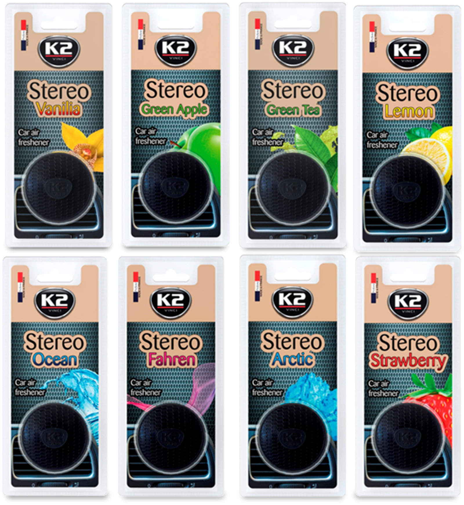K2 STEREO MIX zapach do kratki z nasączoną włókniną -