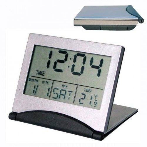 Delta Zegar cyfrowy LCD składany EM303