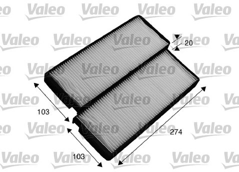 VALEO Filtr, przewietrzanie przestrzeni pasażerskiej 715536