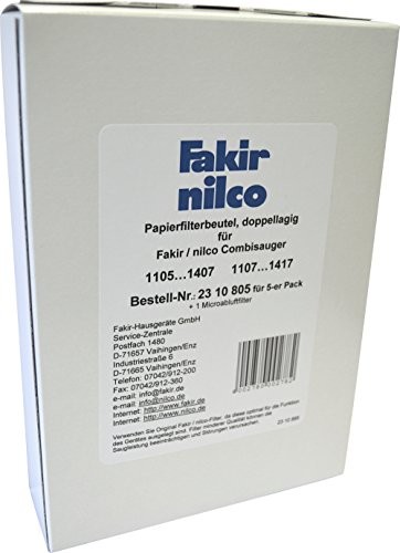 Fakir Combi filtr do odkurzacza 1107 Paper Pack A 5 Combisauger 1107