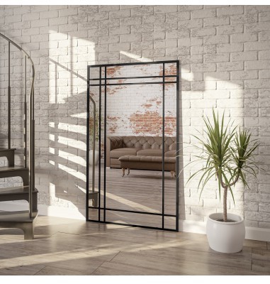 Łukasz Ochwat Alfaram Lustro w stylu loft ze szprosami MARKUS, Lustra ze szprosami: 120x220