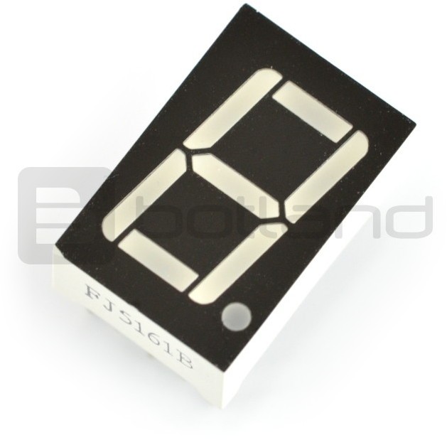 Wyświetlacz 8-segmentowy x1 - 14mm zielony - wsp. katoda LCD-07306