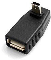 System-S USB typ A złącze wtyczka 90 ° kąt w górę śrubami pociągowymi opracowana pod kątem wtyczka mini USB Adapter 54274113