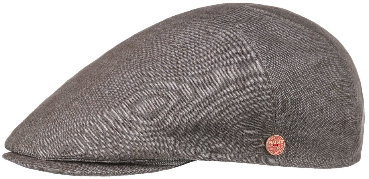 Płaski Kaszkiet Sidney Linen by Mayser, brązowy, 62 cm