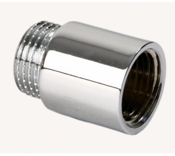 Przedłużka mosiężna 1/2'' 15mm chrom