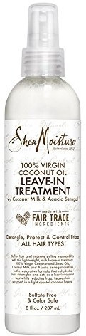 Shea Moisture SheaMoisture 100% virgin Coconut Oil Leave-In Treatment, 8 ounce