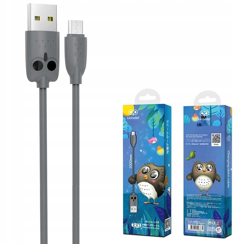 kikibelief KX1 Stylowy kabel micro Usb Szybki 2.4A