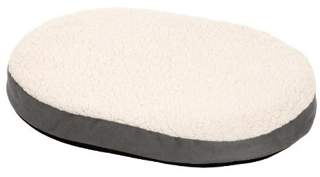 Karlie Flamingo 61258 Ortho Bed, Oval Liegebett, Grau 55 X 40 X 7 Cm
