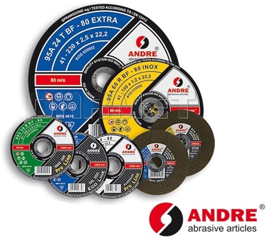 Andre Ściernica płaska do przecinania ECO-LINE, typ 41 - 115MM x 1MM x 22,2MM - (010165) AND_010165