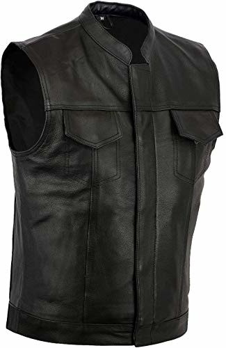 Bikers Gear Australia Gear Revolver skórzana kamizelka motocyklowa L LV018-L
