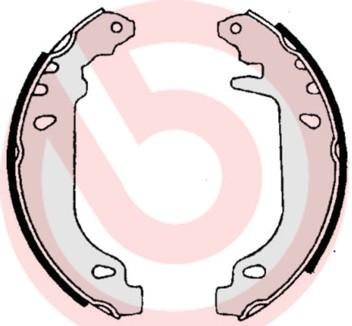 BREMBO Zestaw szczęk hamulcowych S 61 519